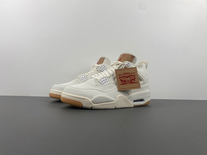 levi s x air jordan 4 retro white De*1m ao2571-100