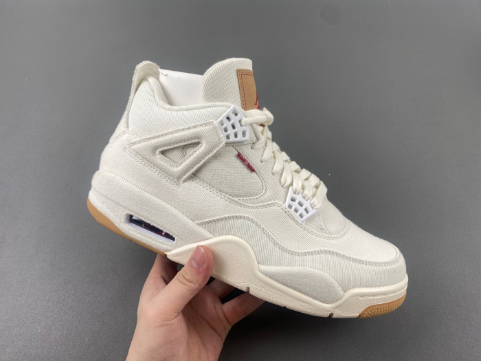 levi s x air jordan 4 retro white De*1m ao2571-100