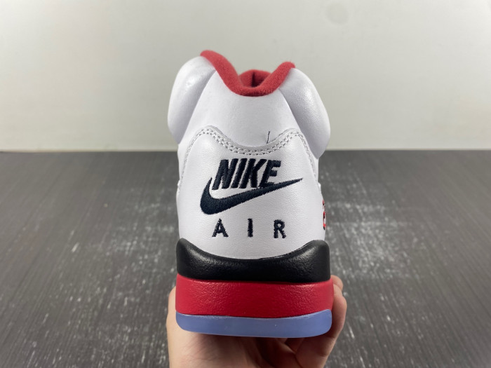 Air Jordan 5 Retro Fire Red Black Tongue 136027 120