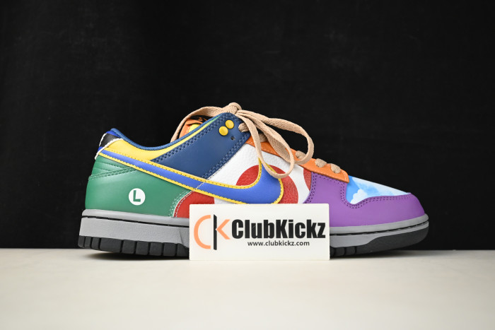 nike dunk low "what the s*per mario" cusT0m dh0952-100