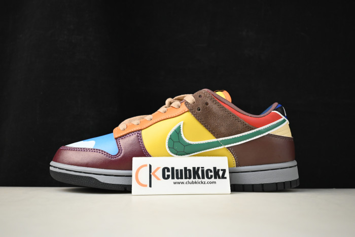 nike dunk low "what the s*per mario" cusT0m dh0952-100