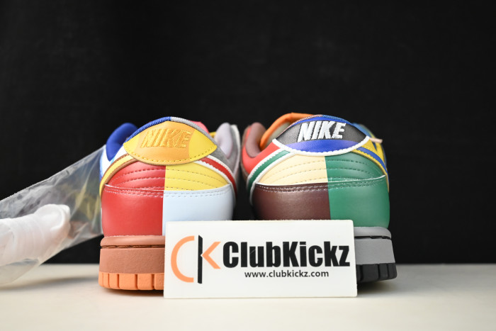 nike dunk low "what the s*per mario" cusT0m dh0952-100