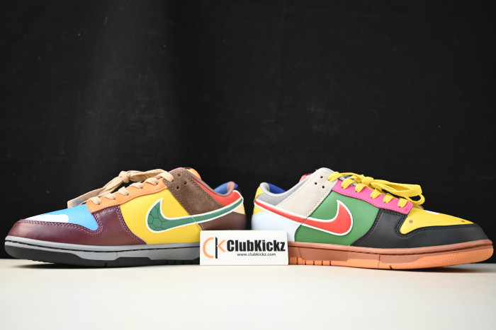 nike dunk low "what the s*per mario" cusT0m dh0952-100