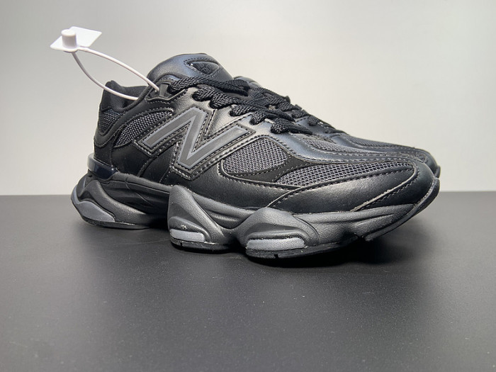 new Ba1an*e 9060 triple black leather u9060nri