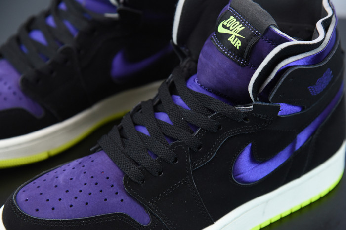 Air Jordan 1 High Zoom Air CMFT Black Court Purple Lemon Venom CT0979-001