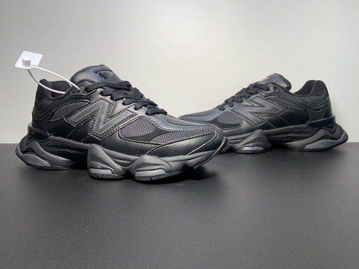 new Ba1an*e 9060 triple black leather u9060nri