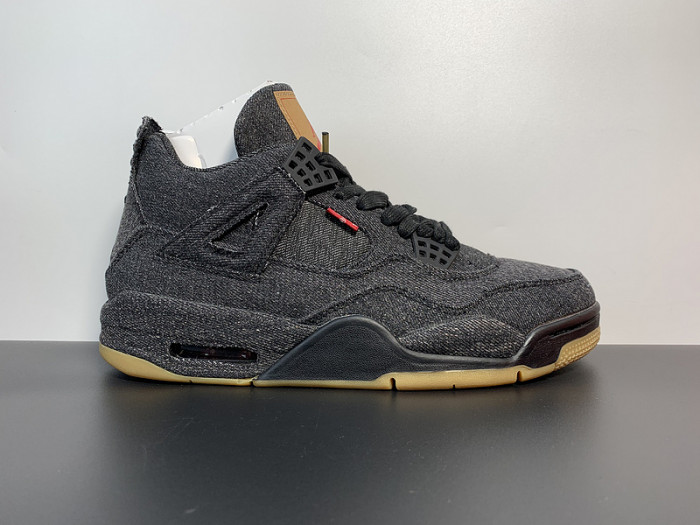 levi''s x air jordan 4 retro ''black De*1m'' ao2571-001