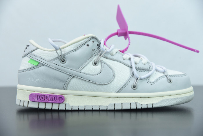 OFW x Nike SB Dunk Low “03 of 50” OW DM1602-118