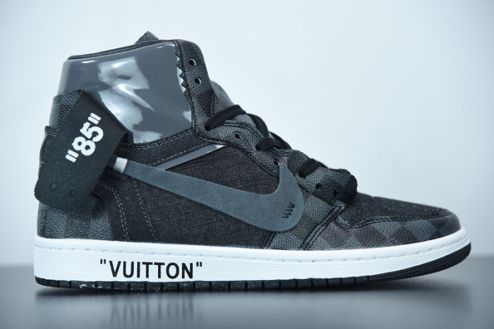 air jordan 1 x off L**is aj1 ow black