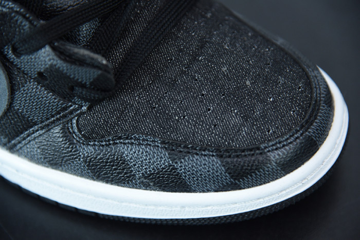 air jordan 1 x off L**is aj1 ow black