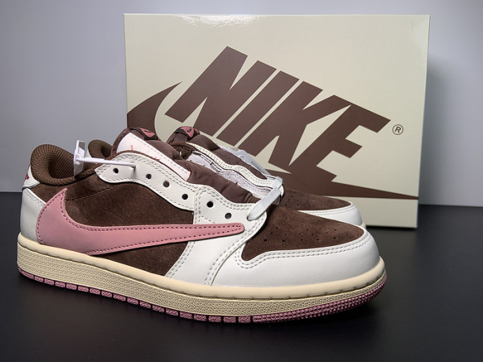 travis scott x air jordan 1 low og dark pony pink oxF0rd dz4137-206