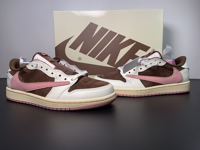 travis scott x air jordan 1 low og dark pony pink oxF0rd dz4137-206