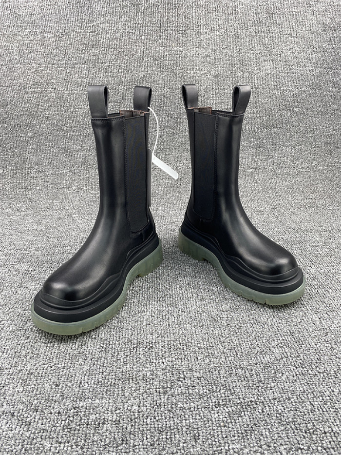 Bo*te*ga ve*ne*ta chelsea tire leather high boot
