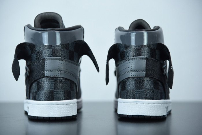 air jordan 1 x off L**is aj1 ow black